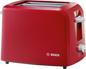 An image of Bosch 980W Plastic Red Toaster | The Top Toasters 