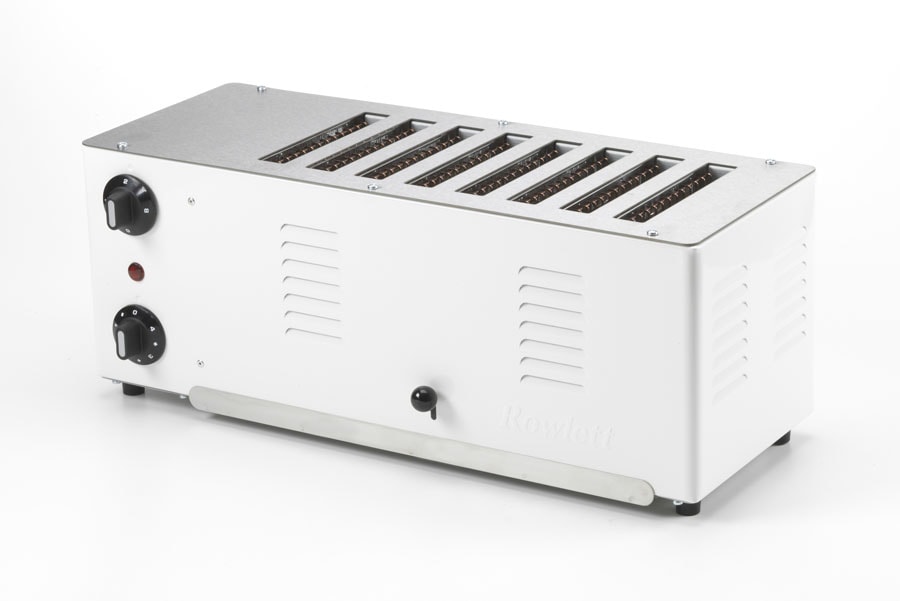 An image of Rowlett Stainless Steel White 8 Slot Toaster | The Top Toasters 