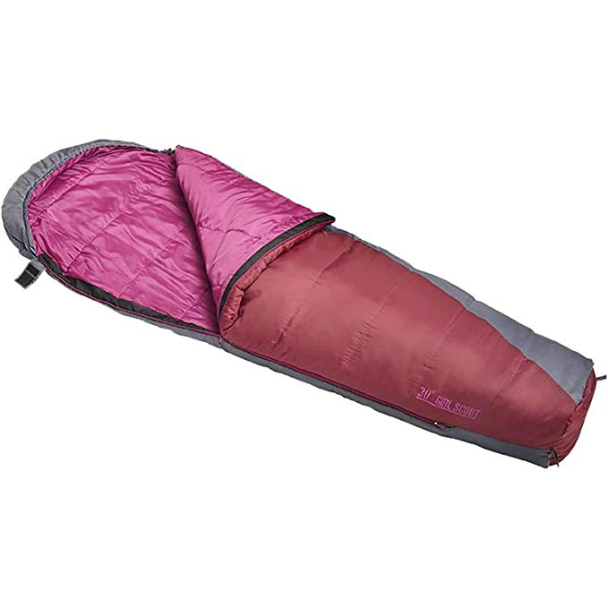 An image of Slumberjack Girl Scout 30 Girls Polyester Taffeta Sleeping Bag