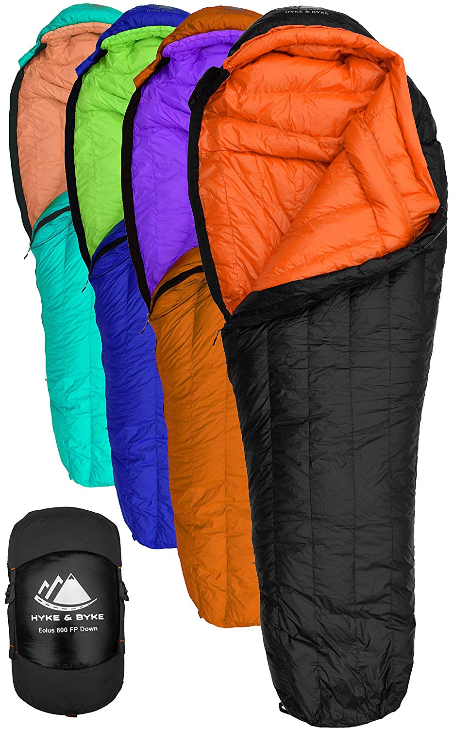 An image of Hyke & Byke Men's Nylon Ripstop Sleeping Bag | Expert Camper 