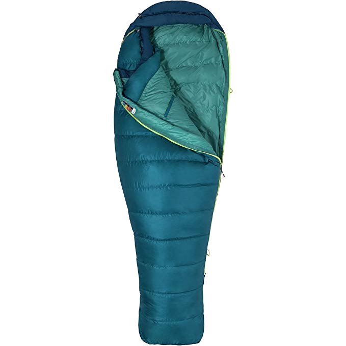 An image of Marmot Teton Women's Lightweight Nylon Mummy Sleeping Bag | Expert Camper 