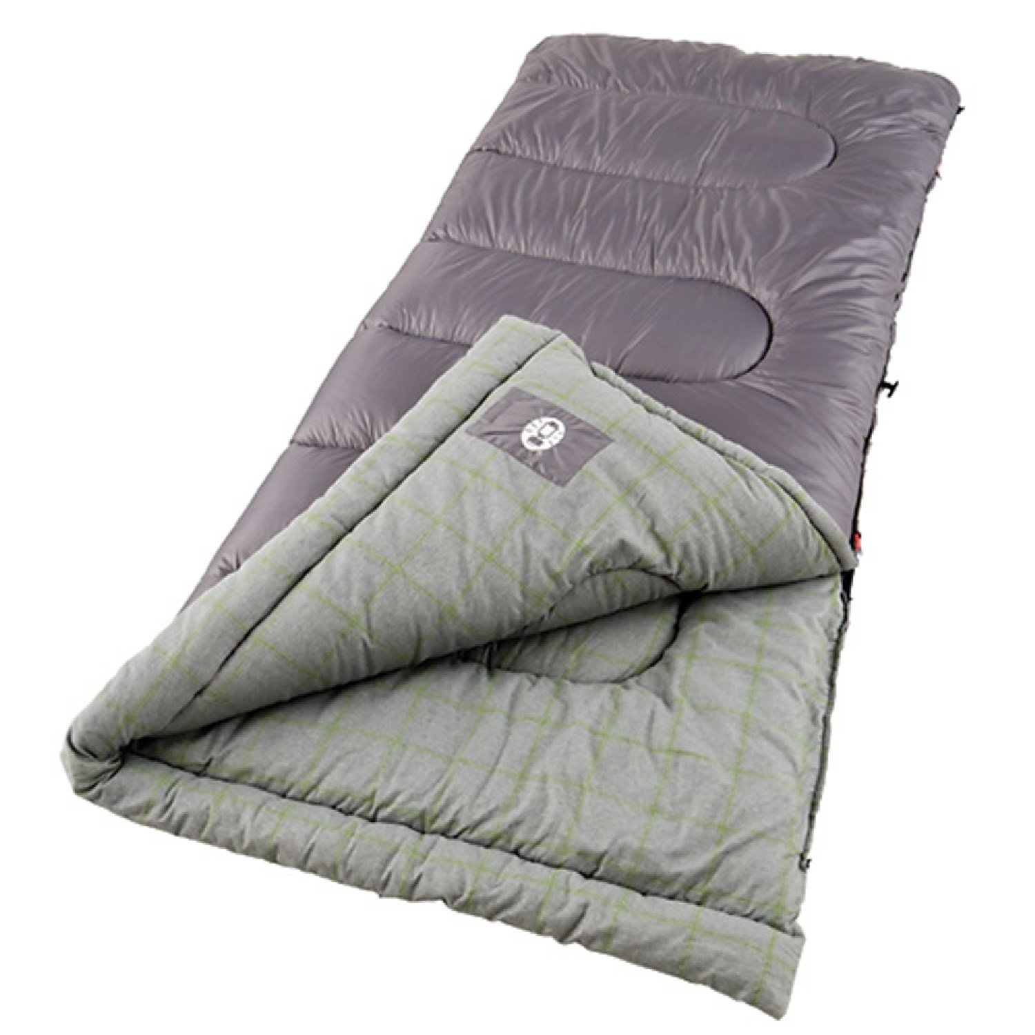 An image of Coleman Lassen 2000004447 20 Degree Cotton Flannel Sleeping Bag | Expert Camper 