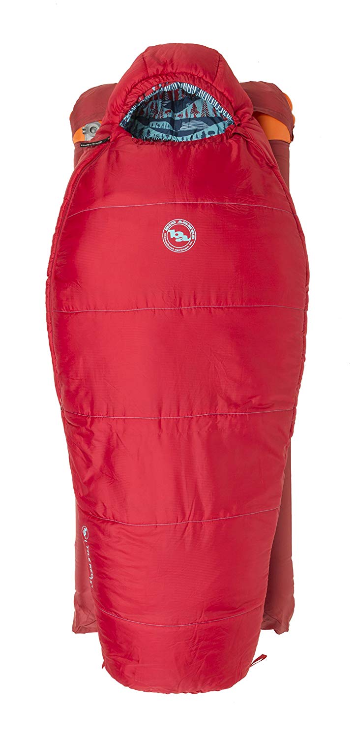 An image of Big Agnes Little Red Kids Polyester Sleeping Bag