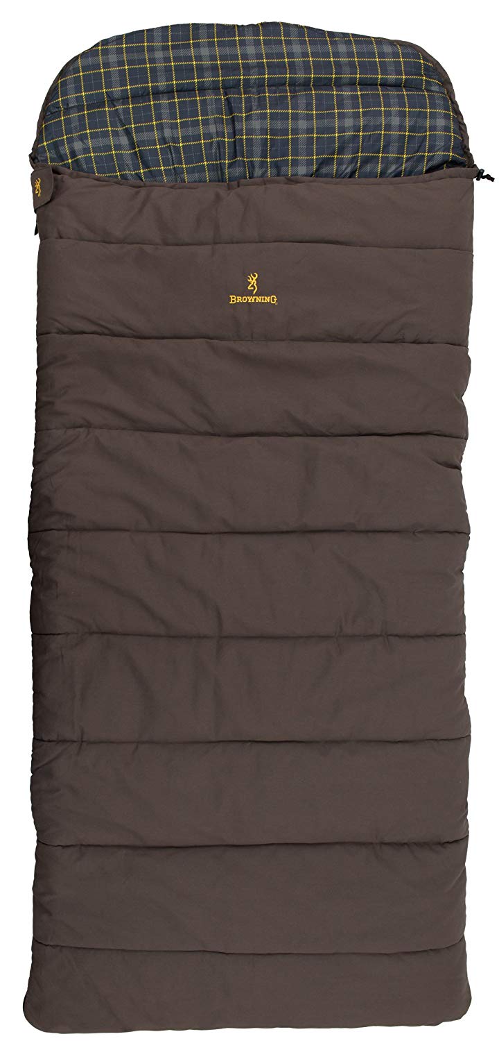 An image of Browning Klondike 4893514 Cotton Flannel Sleeping Bag | Expert Camper 