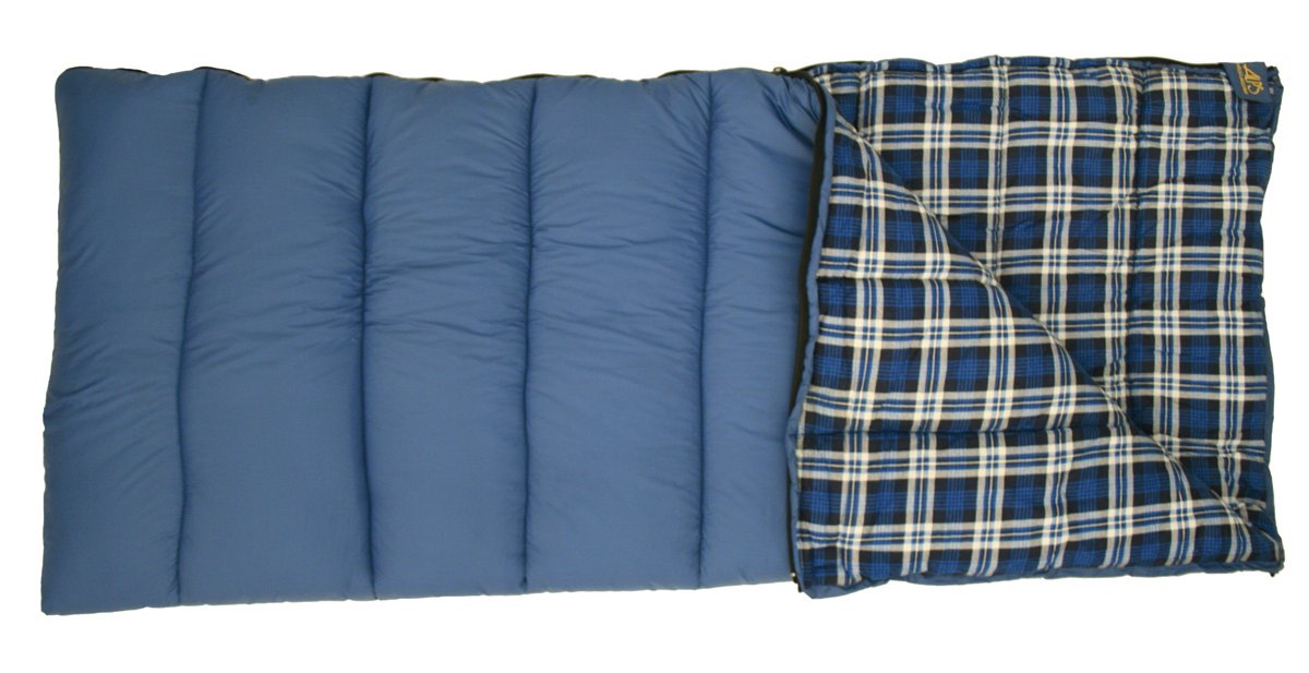 An image of Alps Mountaineering Camper Flannel Outfitter 494342OF Cotton Flannel Sleeping Bag