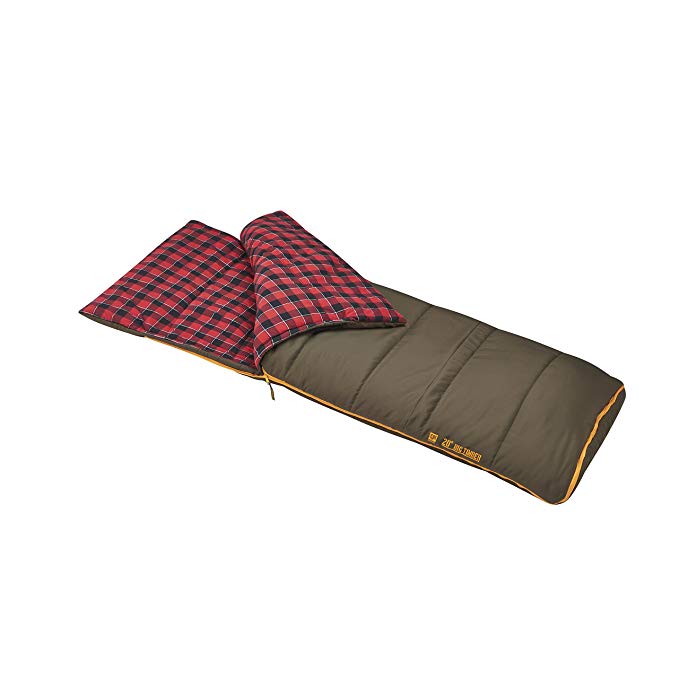 An image of Slumberjack Big Timber Pro 51730716LR 20 Degree Flannel Sleeping Bag