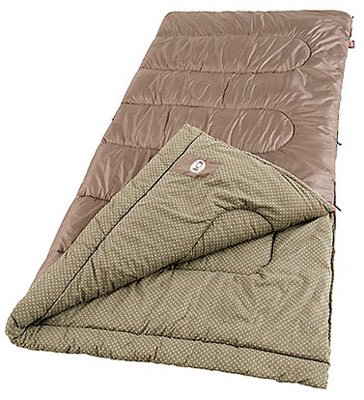 An image of Coleman Oak Point 2000004456 Cotton Flannel Sleeping Bag | Expert Camper 