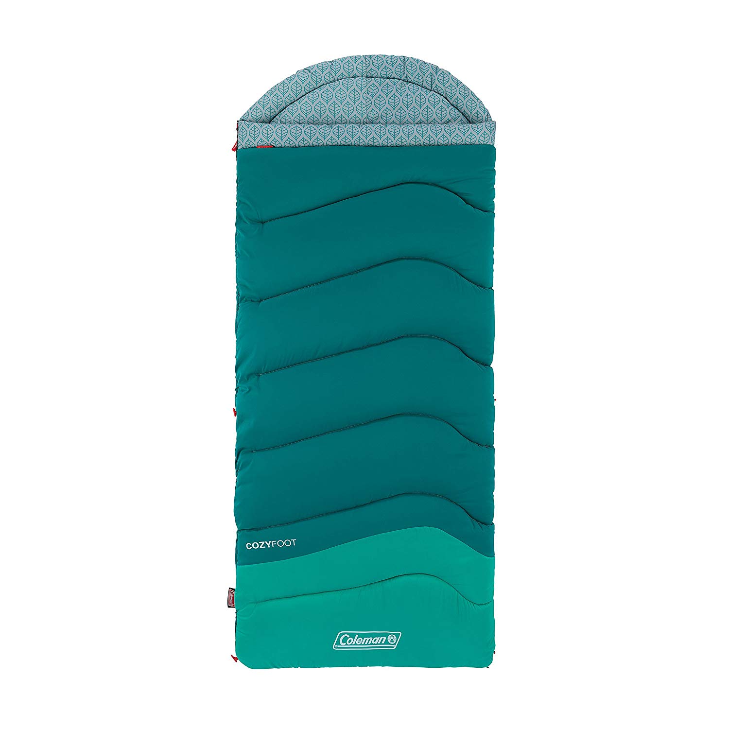 An image of Coleman Cozy Foot 2000029133 Women's 30 Degree Fleece Sleeping Bag | Expert Camper 