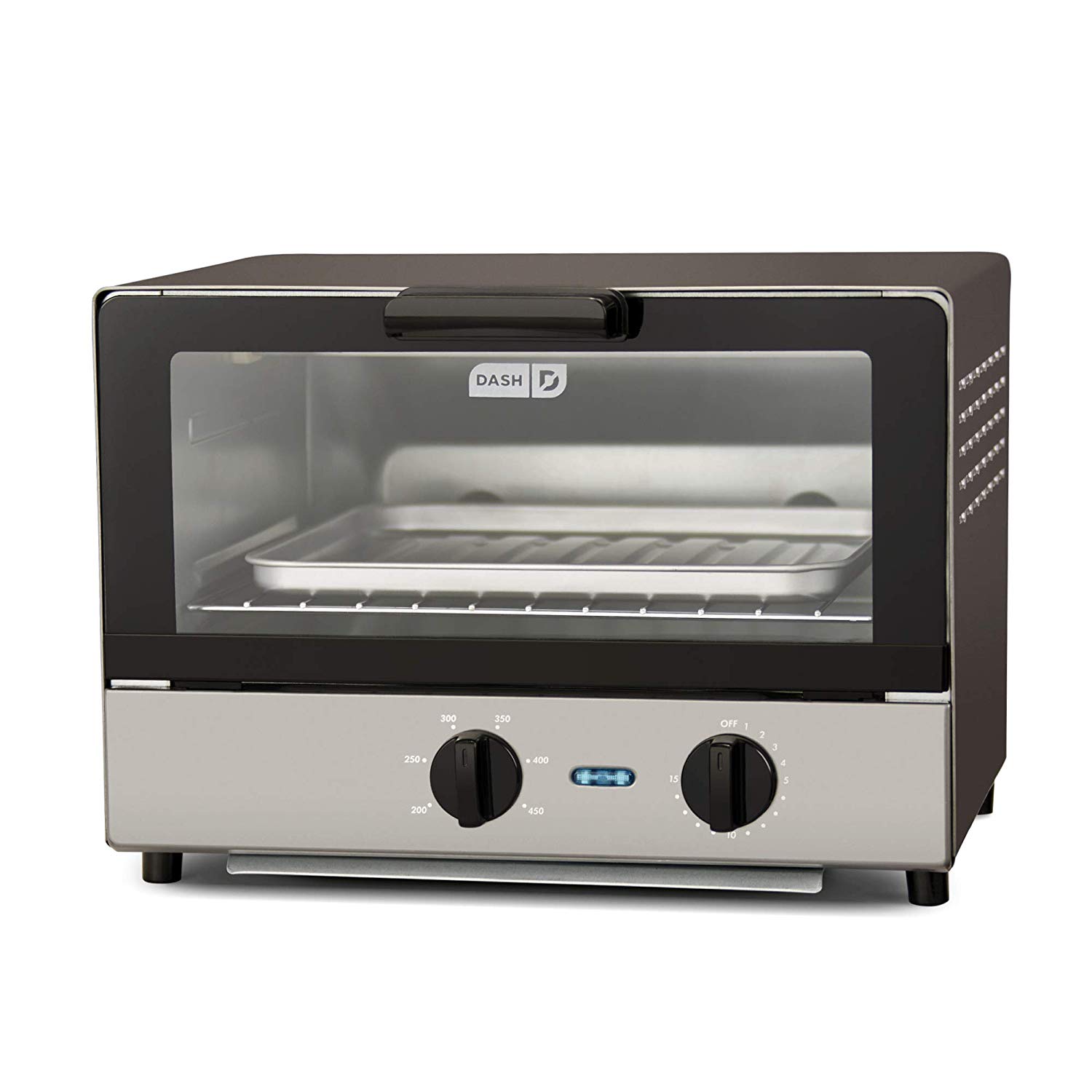 DASH DCTO100GBGT04 Graphite Countertop Compact Toaster Oven Toasty Ovens