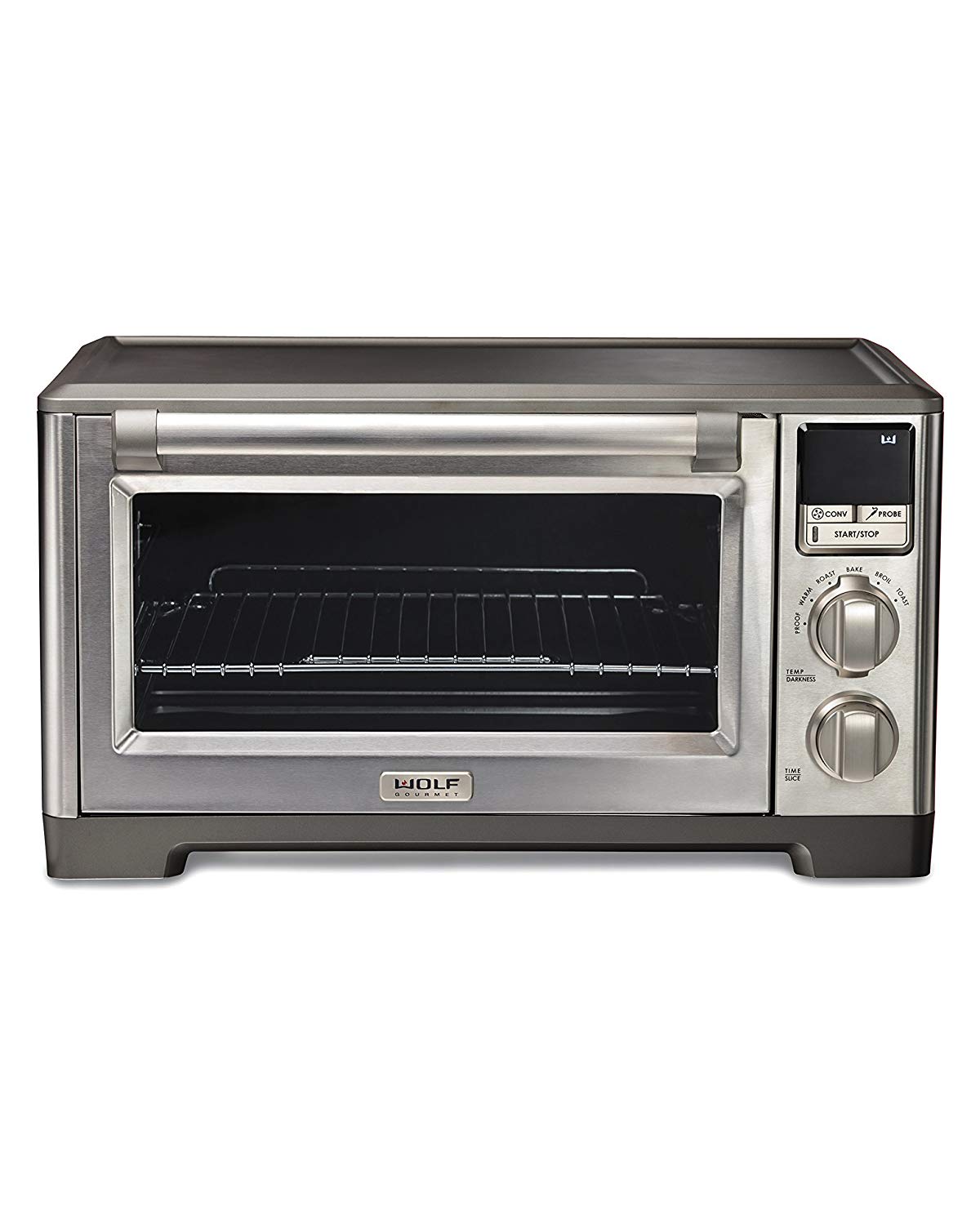 An image of Wolf Gourmet WGCO120S Stainless Steel Convection Countertop Toaster Oven