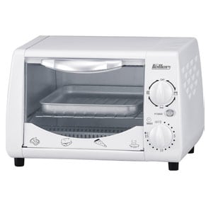 An image of Feller EO 76 W/BK/SBK White Toaster Oven