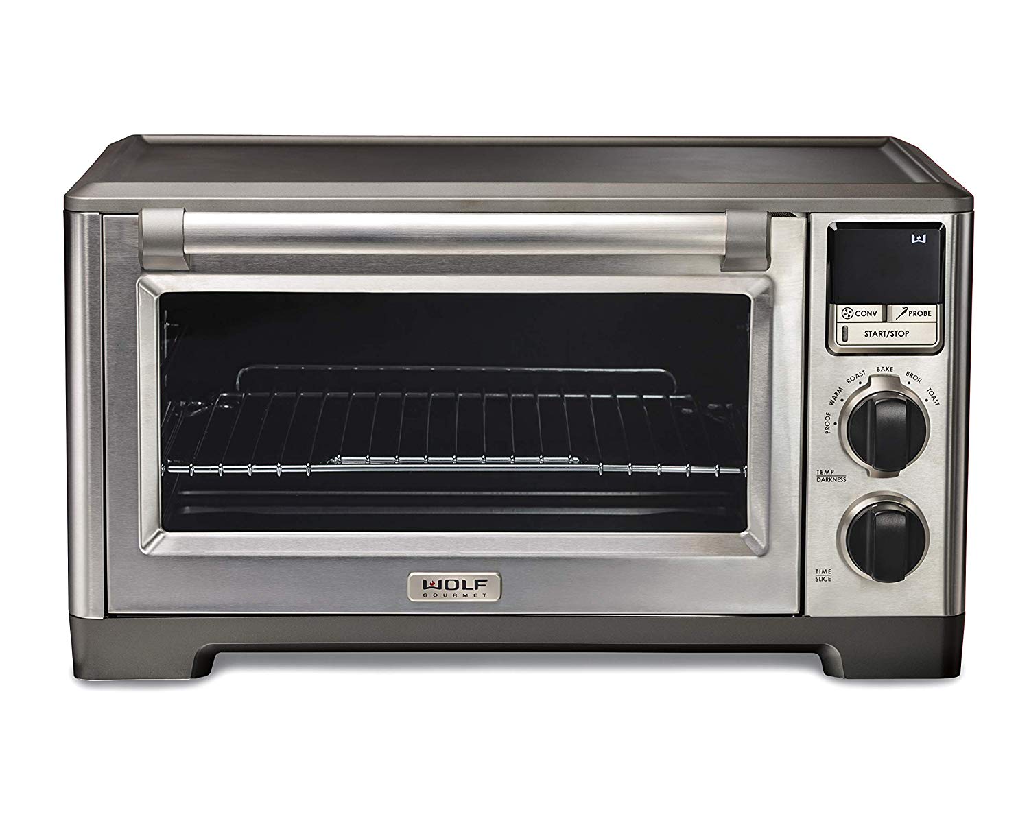 An image related to Wolf Gourmet WGCO100S Black Convection Countertop Toaster Oven