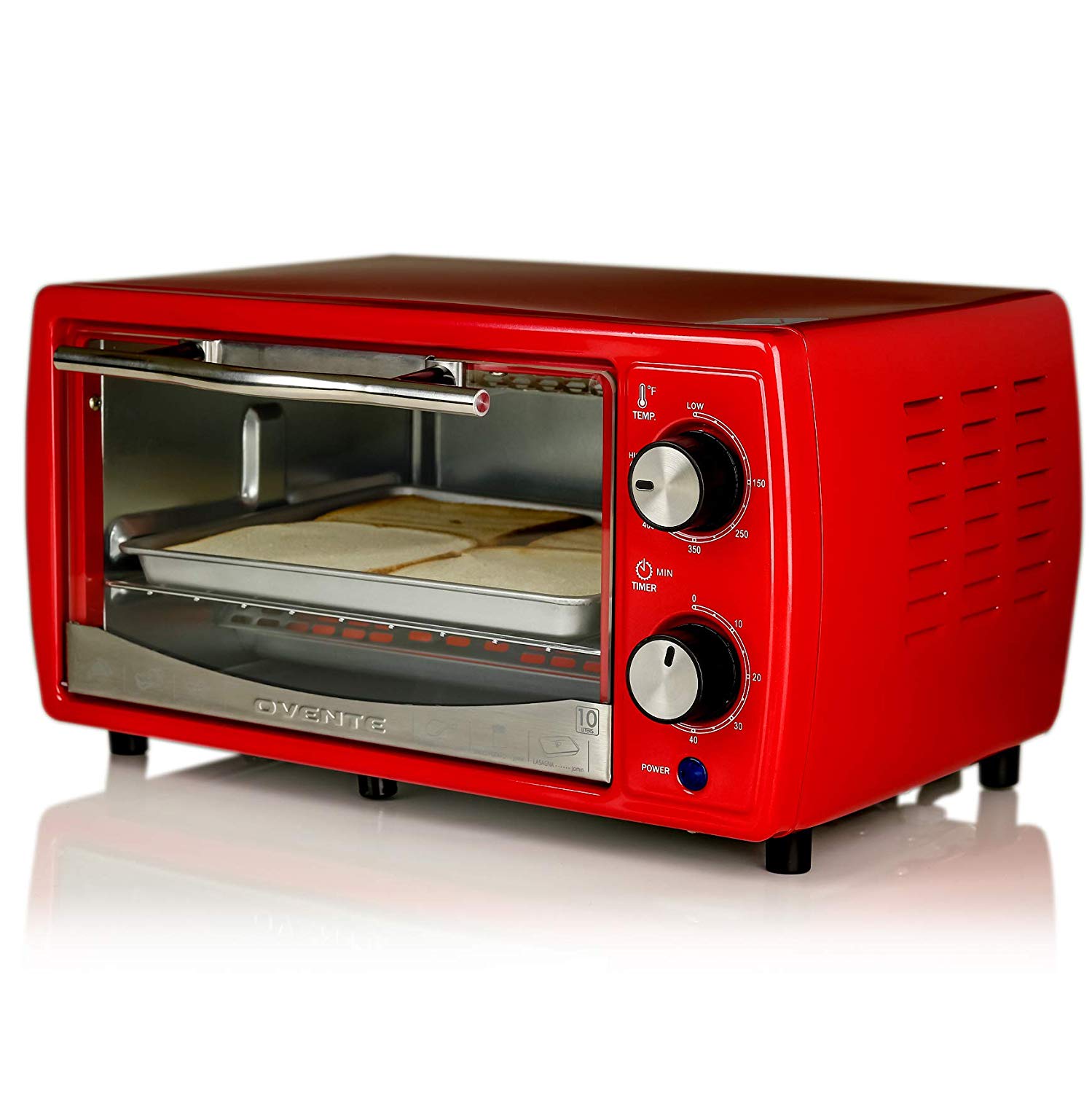 An image related to Ovente TO6895R Red Large Toaster Oven