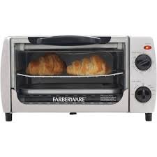 An image related to Faber MG10BEG White and Black Four Slice Toaster Oven