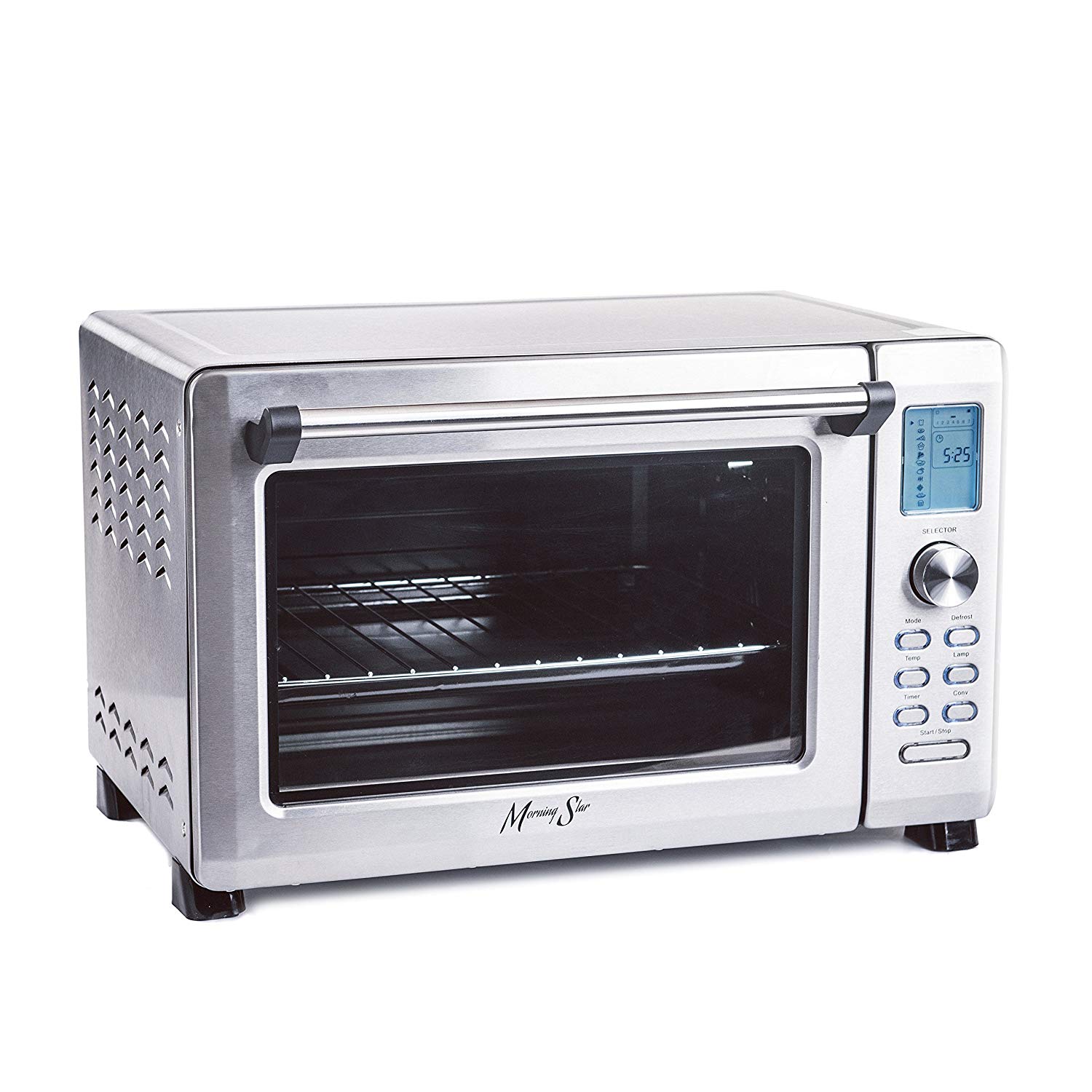 An image of Morning Star 250-ITO Stainless Steel Convection Countertop Extra Large 12 Slice Toaster Oven