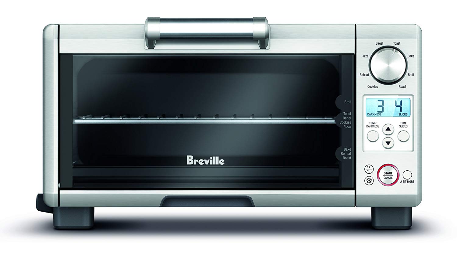 An image of Breville BOV450XL Stainless Steel Quartz Mini Four Slice Toaster Oven | Toasty Ovens 