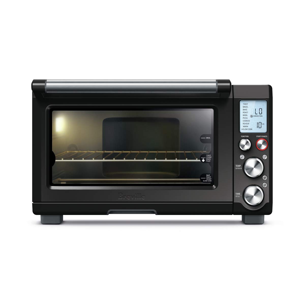 An image of Breville Profile™ Series BOV845BKSUSC Black Sesame Quartz Countertop Six Slice Toaster Oven