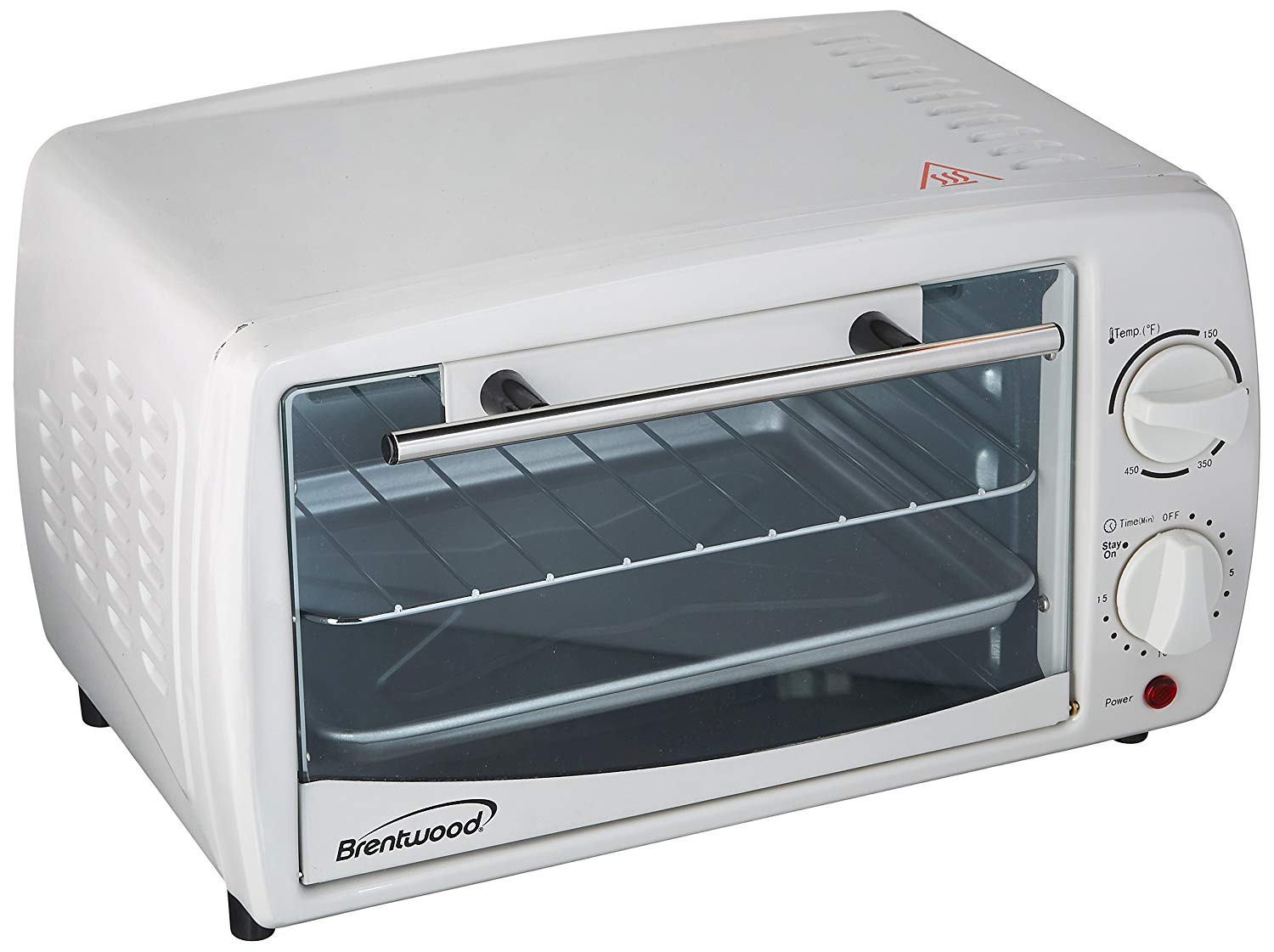 An image of Brentwood TS-345W White Toaster Oven | Toasty Ovens 