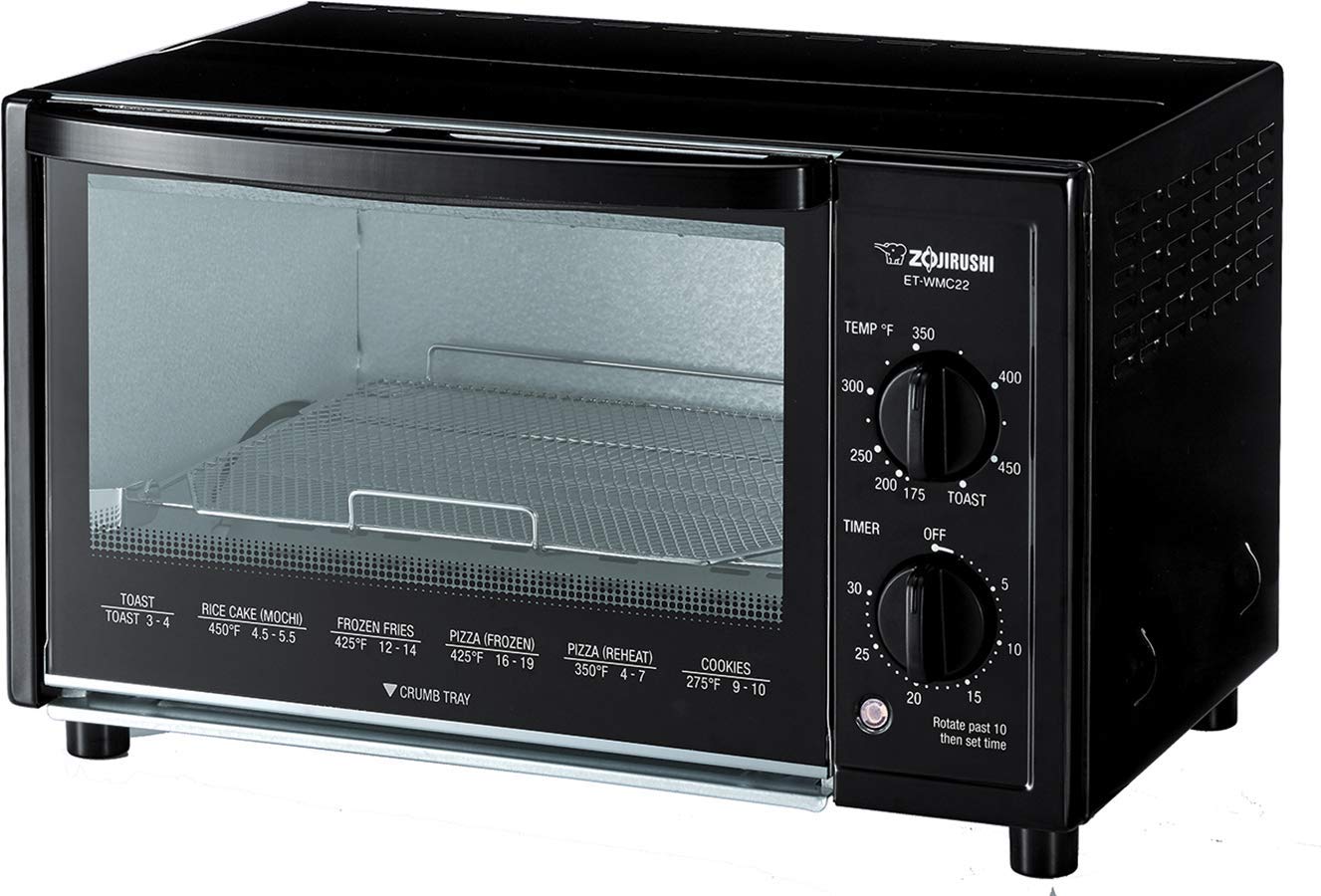 An image related to Zojirushi ET-WMC22 Black Compact Two Slice Toaster Oven