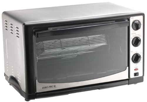 An image of Euro-Pro TO285 Stainless Steel Convection Countertop Extra Wide Six Slice Toaster Oven