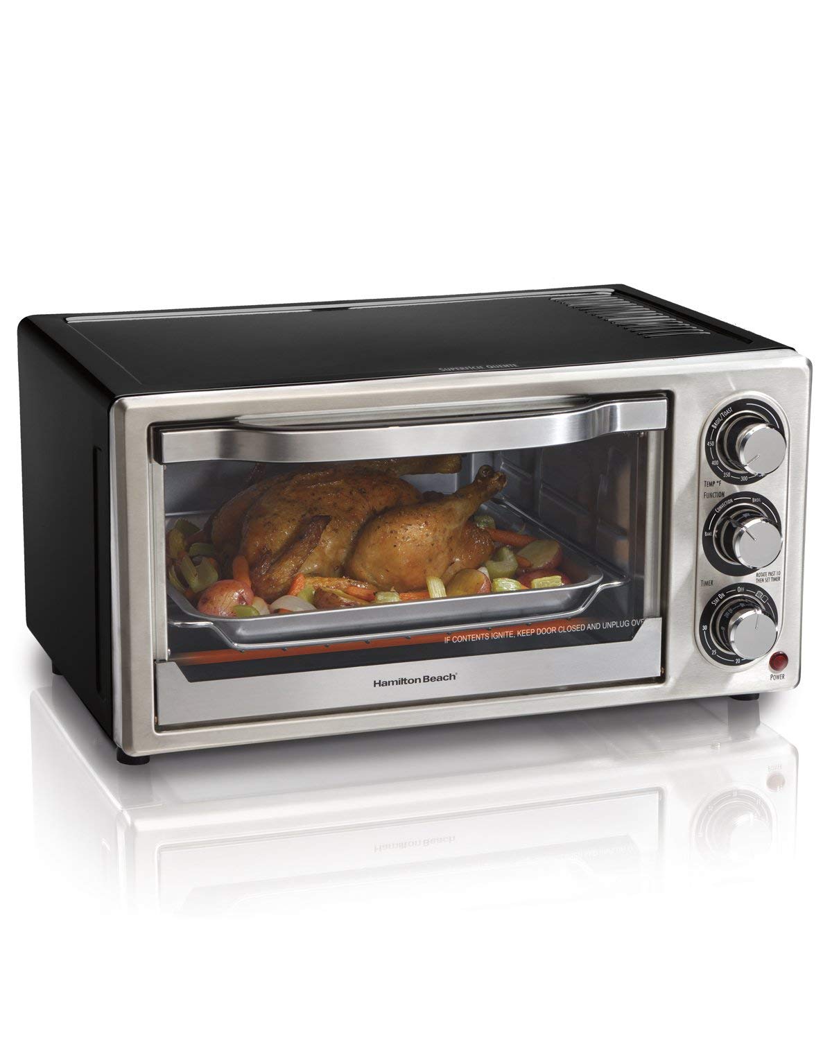 An image related to Hamilton Beach 31512 Black Convection Six Slice Toaster Oven