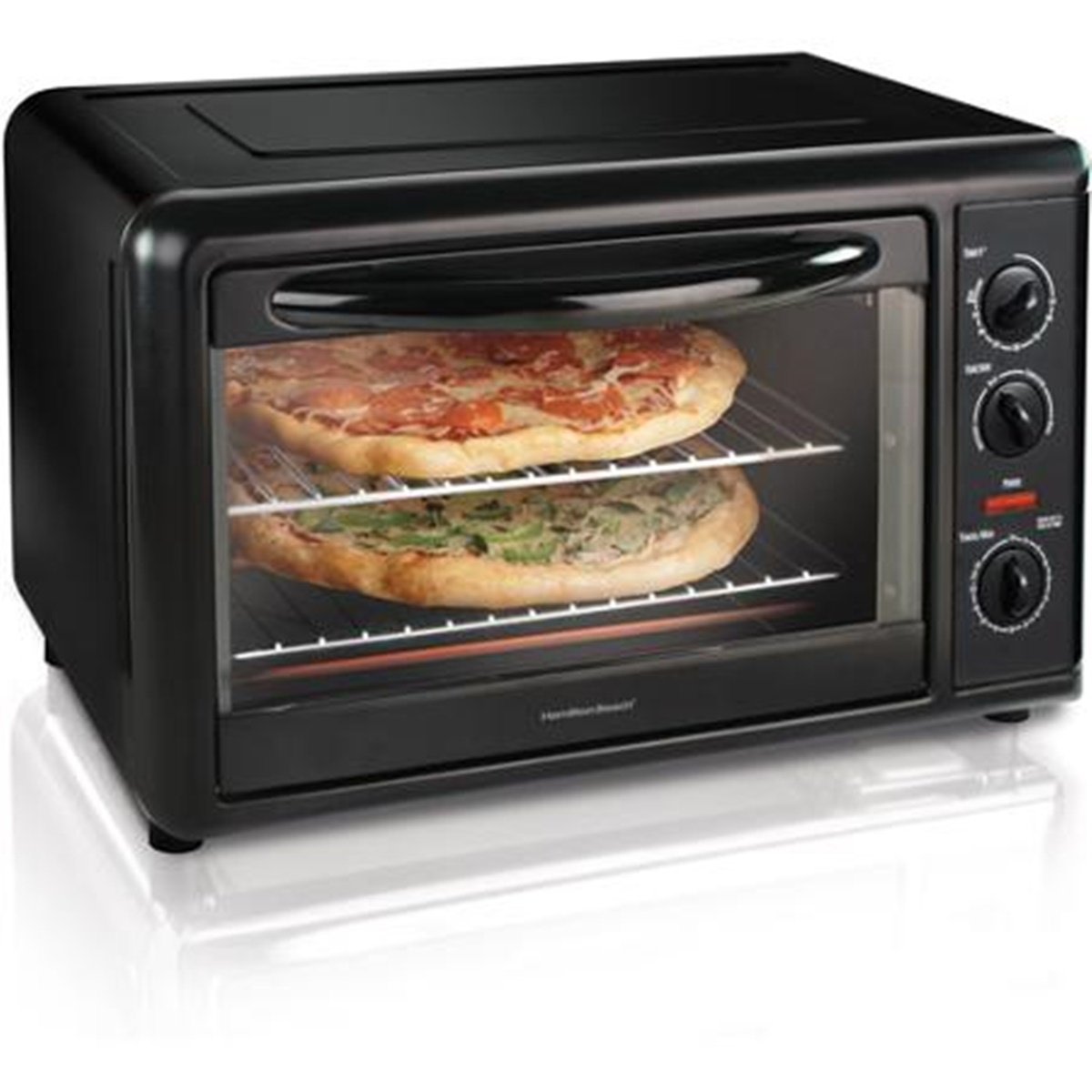 An image related to Hamilton Beach 31101 Black Convection Countertop Extra Large Toaster Oven