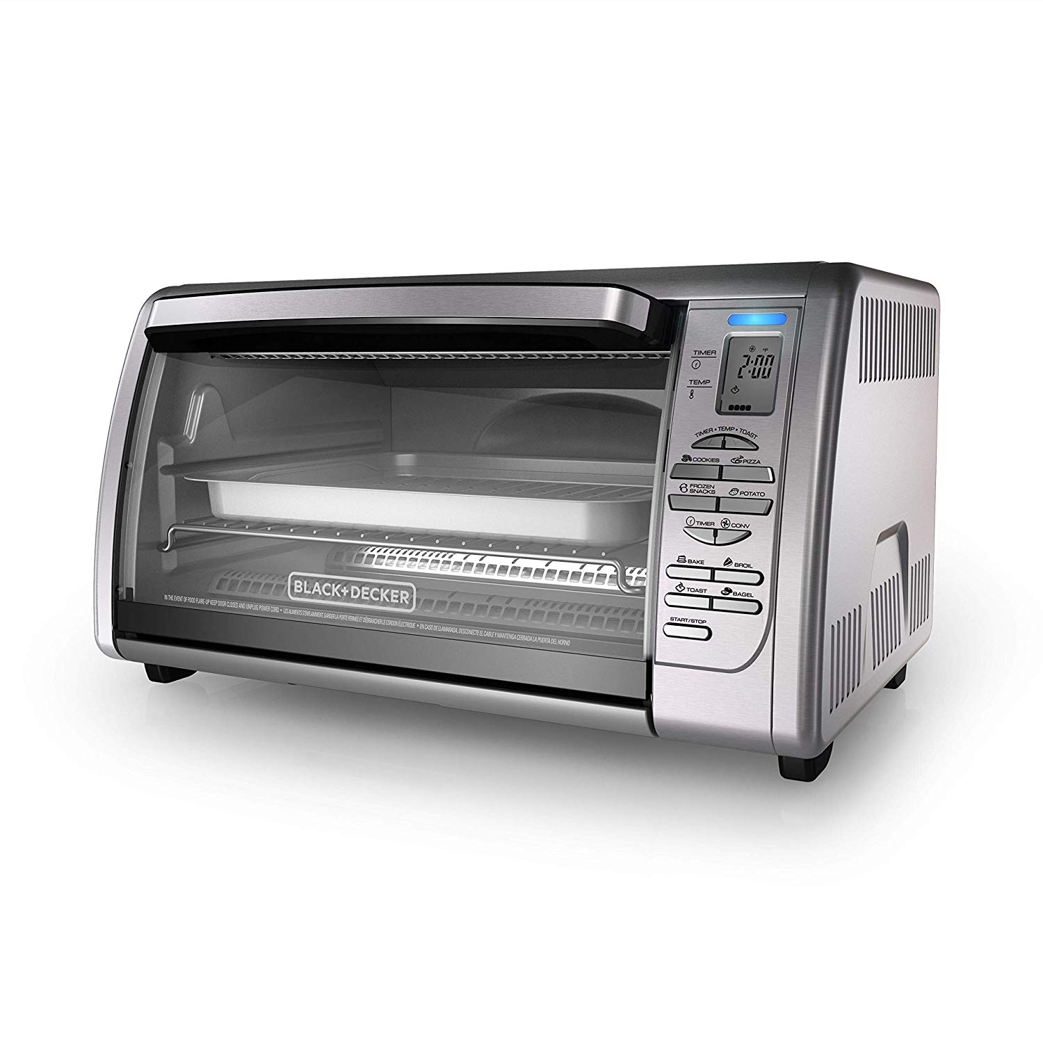 An image related to Black and Decker CTO6335S Silver Convection Countertop Six Slice Toaster Oven