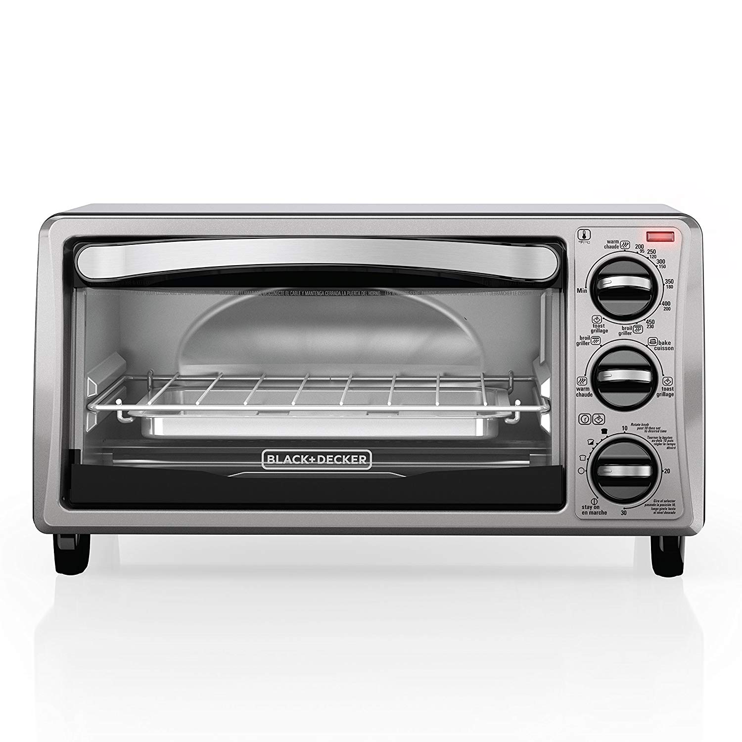 An image of TO1313SBD Black Convection Countertop Four Slice Toaster Oven