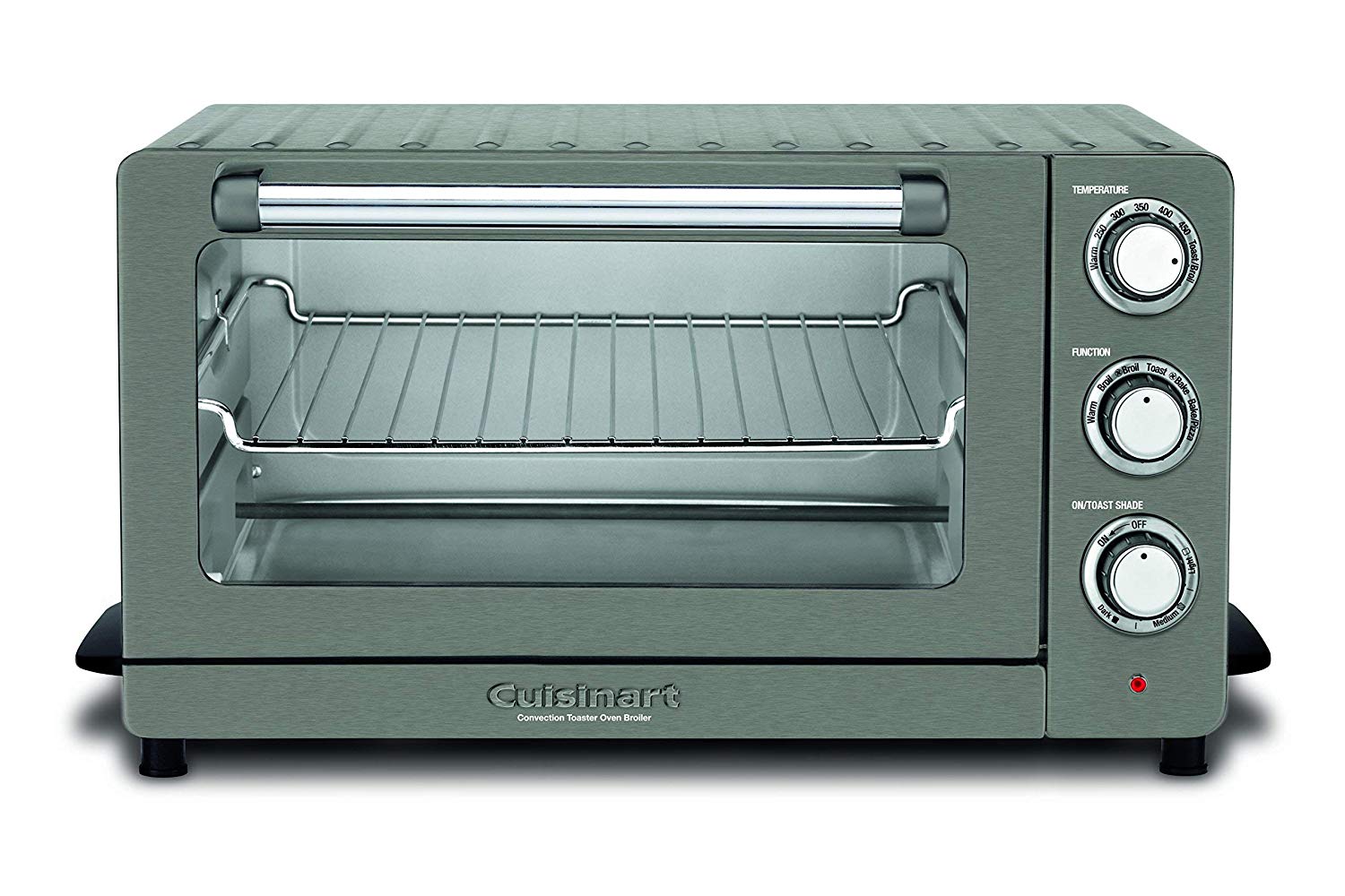 An image of Cuisinart TOB-60N1BKS2 Black Stainless Steel Convection Six Slice Toaster Oven