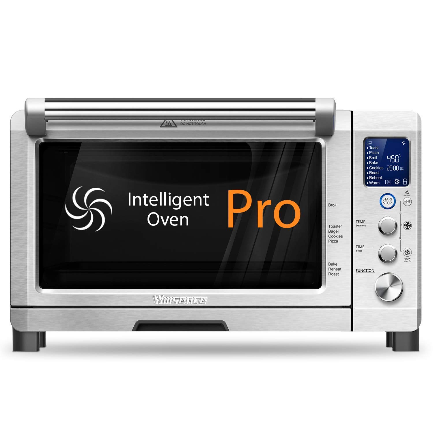 An image of Willsence Professional Stainless Steel Convection Countertop Large Four Slice Toaster Oven