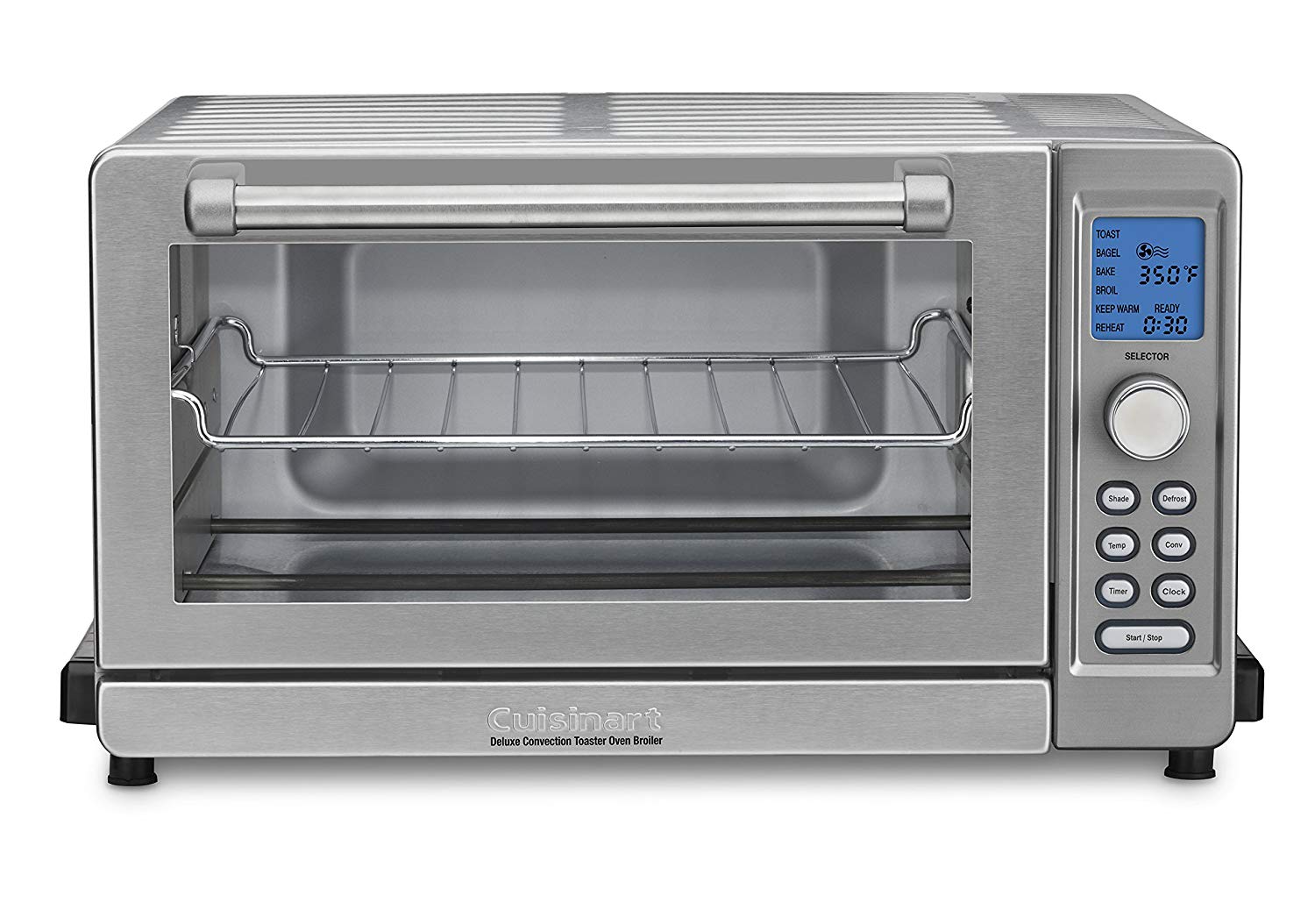 An image related to Cuisinart Deluxe TOB-135N Stainless Steel Convection Countertop Six Slice Toaster Oven