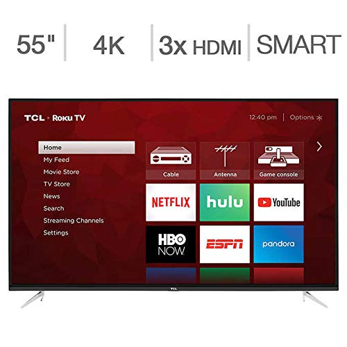 An image of TCL 55S423 55-Inch HDR Flat Screen 4K LED 120Hz Smart TV