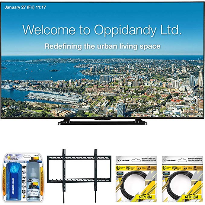 An image related to Sharp PN-LE701 100-Inch Slim Bezel FHD LED TV