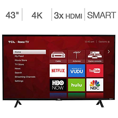 An image of TCL S-Series 43-Inch 4K LED TV with Motion Rate 120