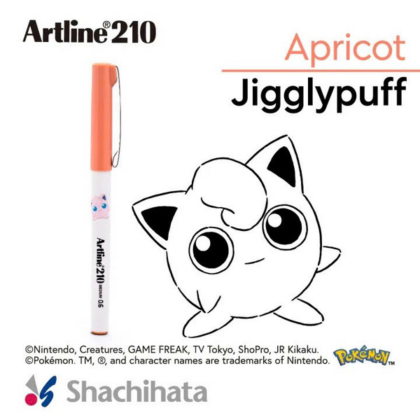 Bút lông kim Artline Pokemon EK-210NPM, Mơ, 0.6mm