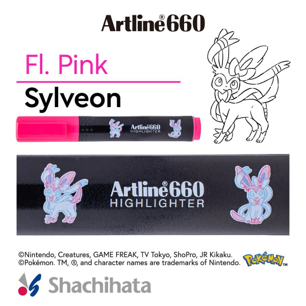Bút dạ quang Artline Pokemon EK-660NPM 4