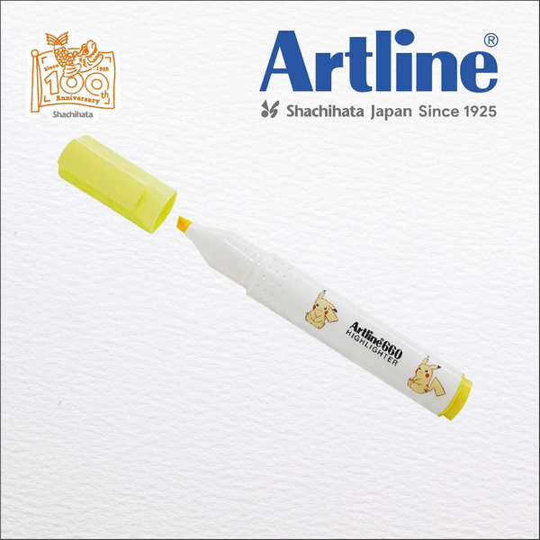 Bút dạ quang Artline Pokemon EK-660NPM, Vàng nhạt, 1.0-4.0mm