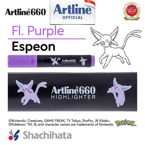 Bút dạ quang Artline Pokemon EK-660NPM