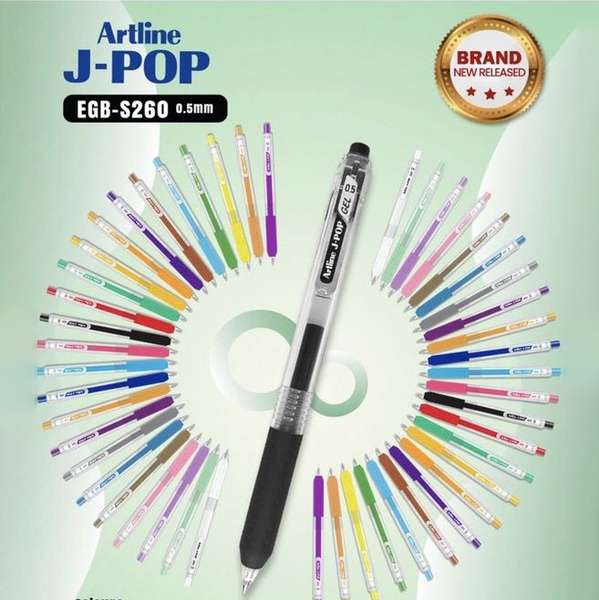 Bút gel Artline J-POP EGB-S260 ánh kim (Metallic)