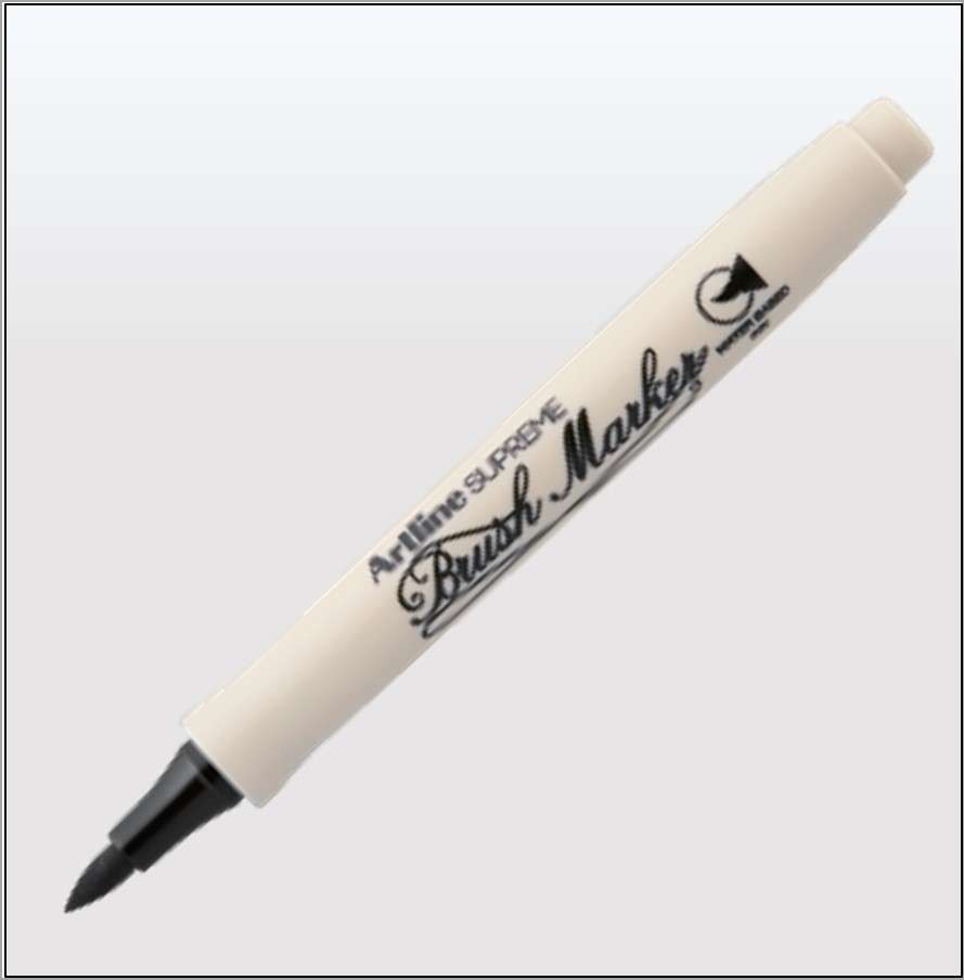 Bút lông đầu cọ Artline Supreme EPF-F 3
