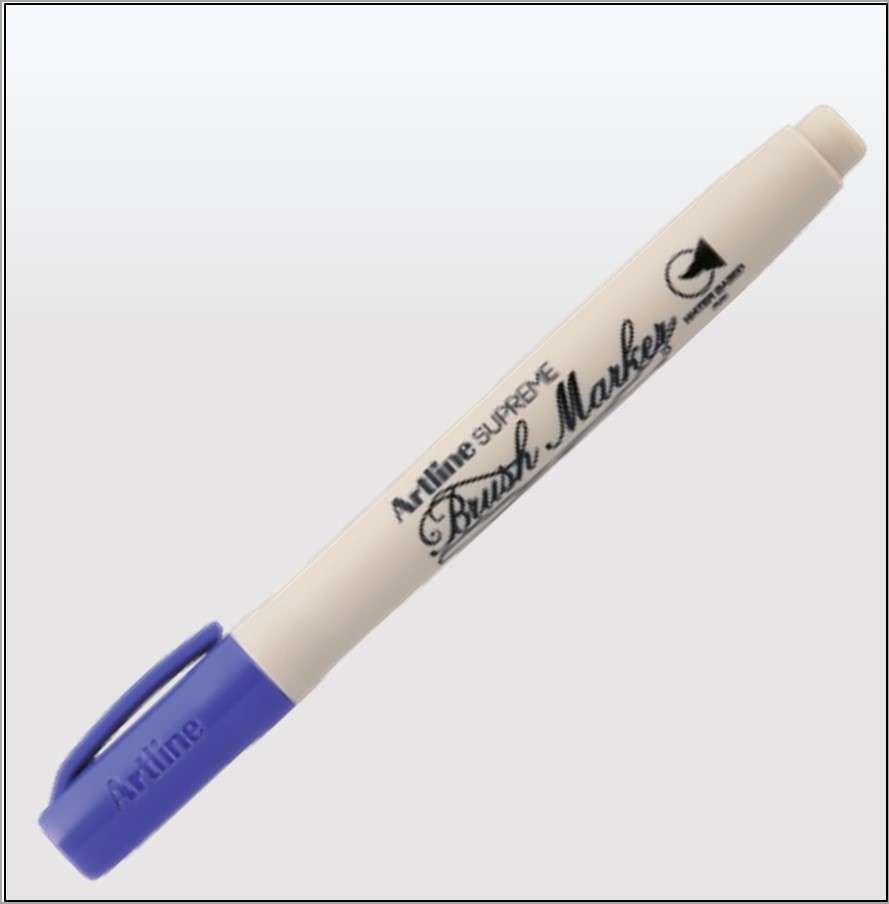 Bút lông đầu cọ Artline Supreme EPF-F,Tím