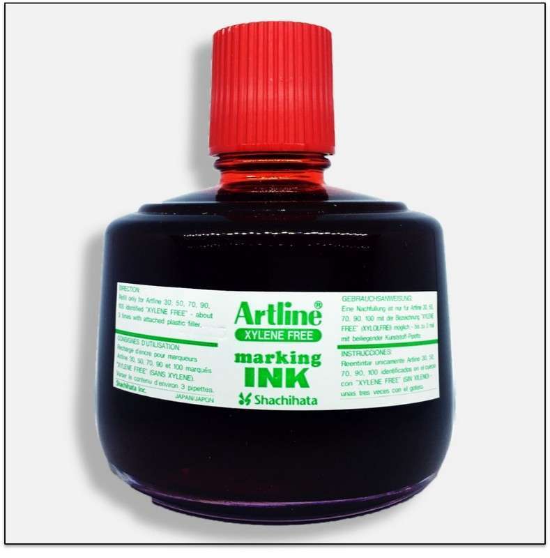 Mực lông dầu Artline ESK-3,Đỏ,330ml