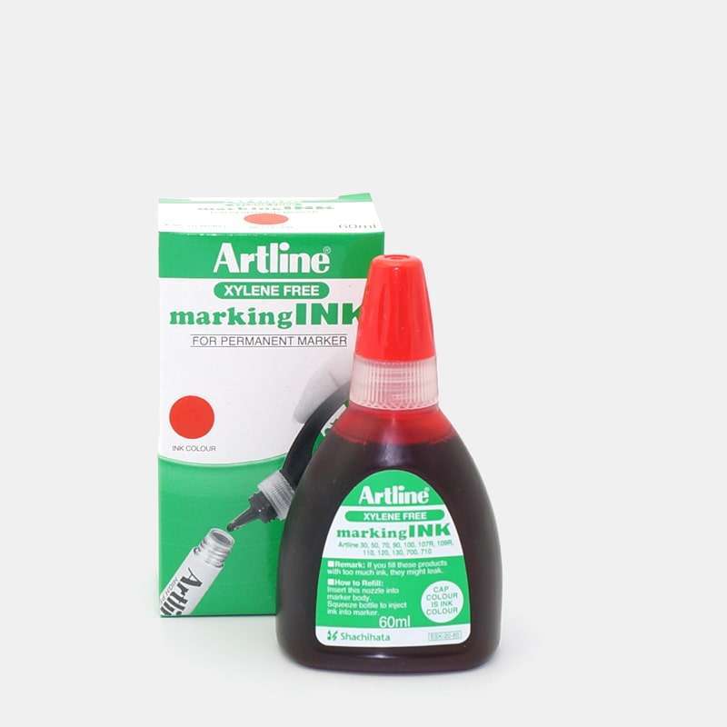 Mực lông dầu Artline ESK-20-60,Đỏ,60ml