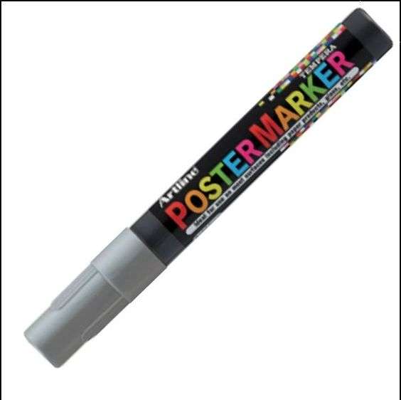 Bút vẽ quảng cáo Artline EPP-4, Bạc nhũ, 2.0mm