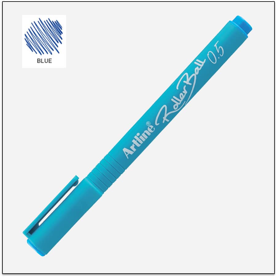 Bút bi mực nước Artline ERB-4200,Xanh,0.5mm