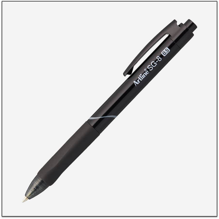 Bút bi bấm Artline EGB-SG8850,Đen,0.5mm