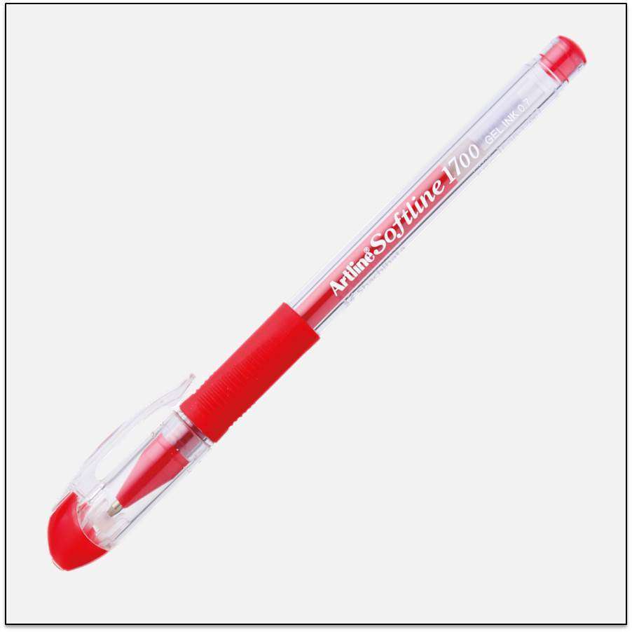 Bút bi mực gel Artline EGB-1700, Đỏ,0.7mm