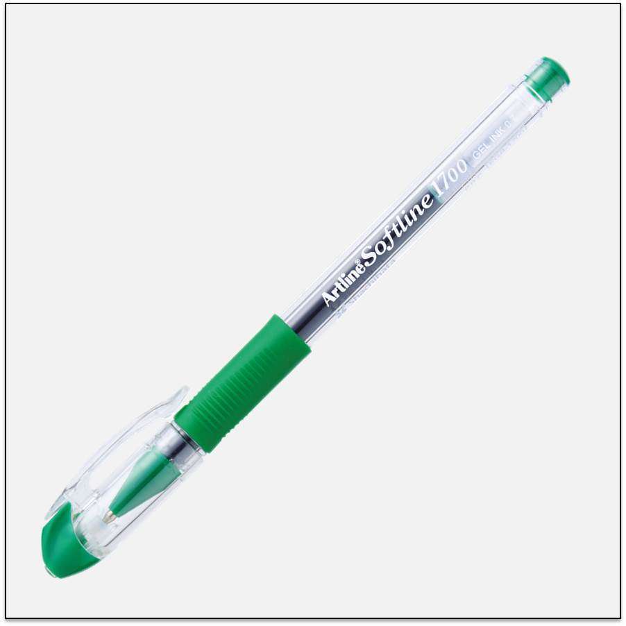 Bút bi mực gel Artline EGB-1700, Lục,0.7mm