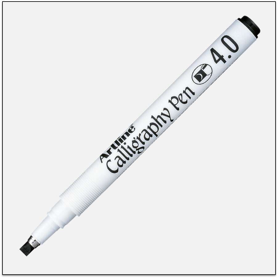 Bút viết thư pháp Artline EK-244,Đen,4.0mm