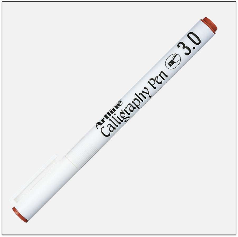 Bút viết thư pháp Artline EK-243,Nâu đỏ,3.0mm